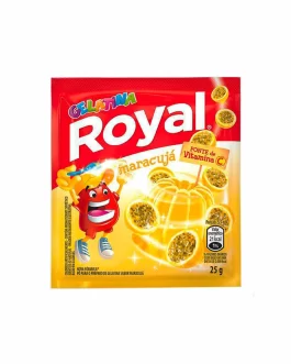 Gelatina royal sabores morango, maracujá, abacaxi