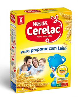 Cerelac preparo com leite 250g